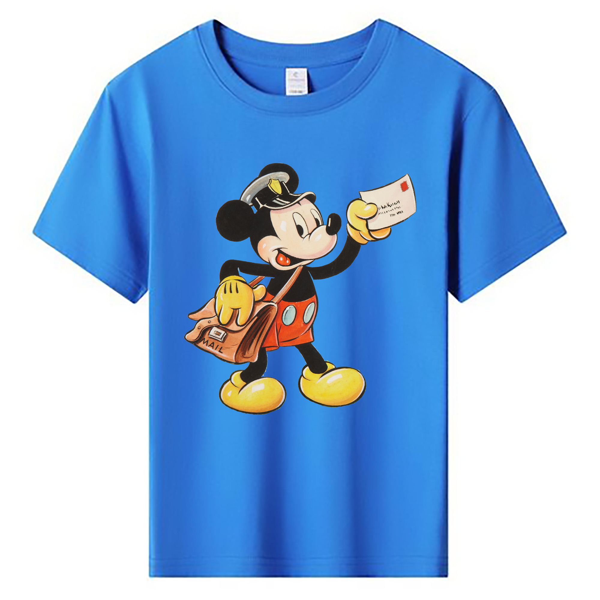 ミッキーマウス Mickey Mouse 綿100％キッズTシャツ（フロントプリント）